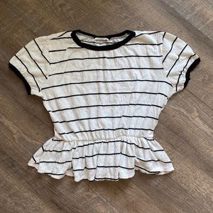 Boutique Peplum top size small